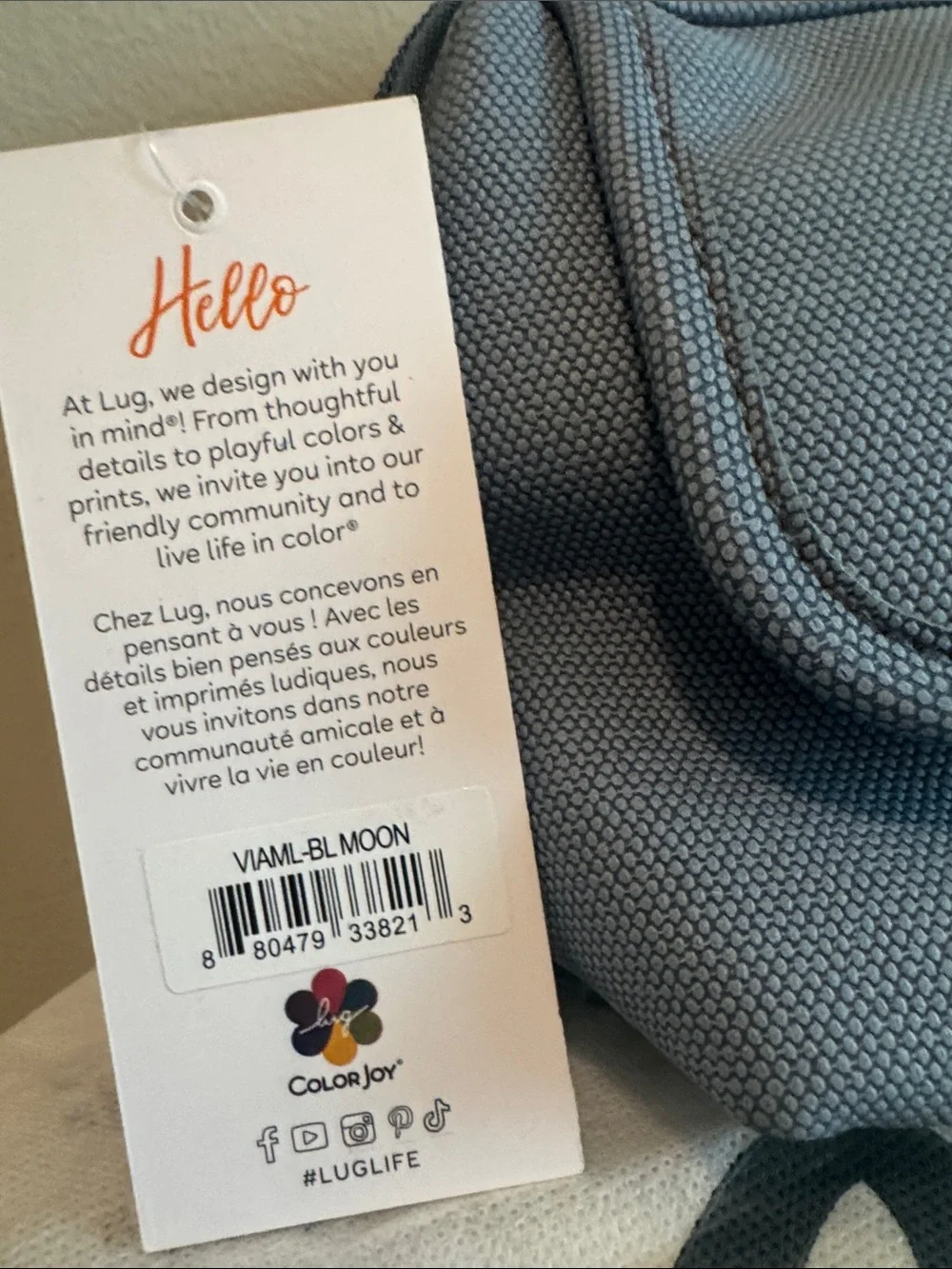 lug Blue moon Via in matte luxe-Cosmetic Pouch